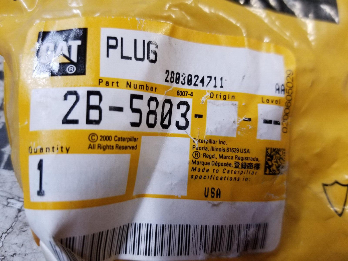 GENUINE CAT 2B-5803 PLUG 2B5803