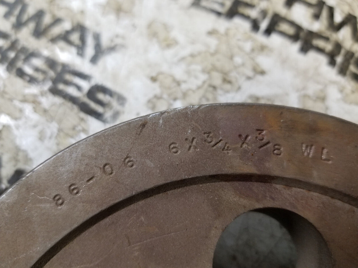 15430 6X3/4 X 3/8 WL SHEAVE PULLEY