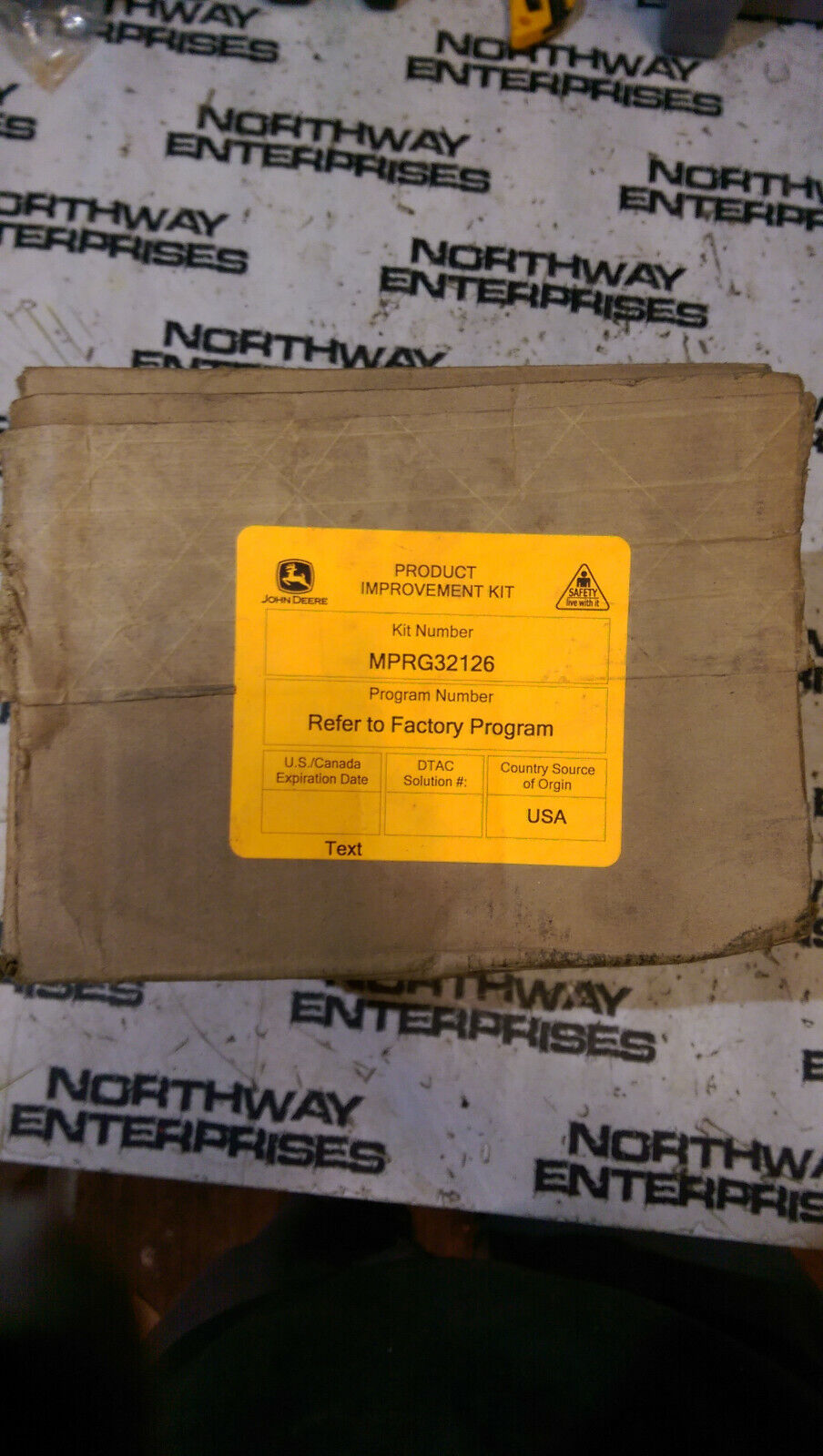 JOHN DEERE MPRG32126 PRODUCT IMPROVEMENT KIT