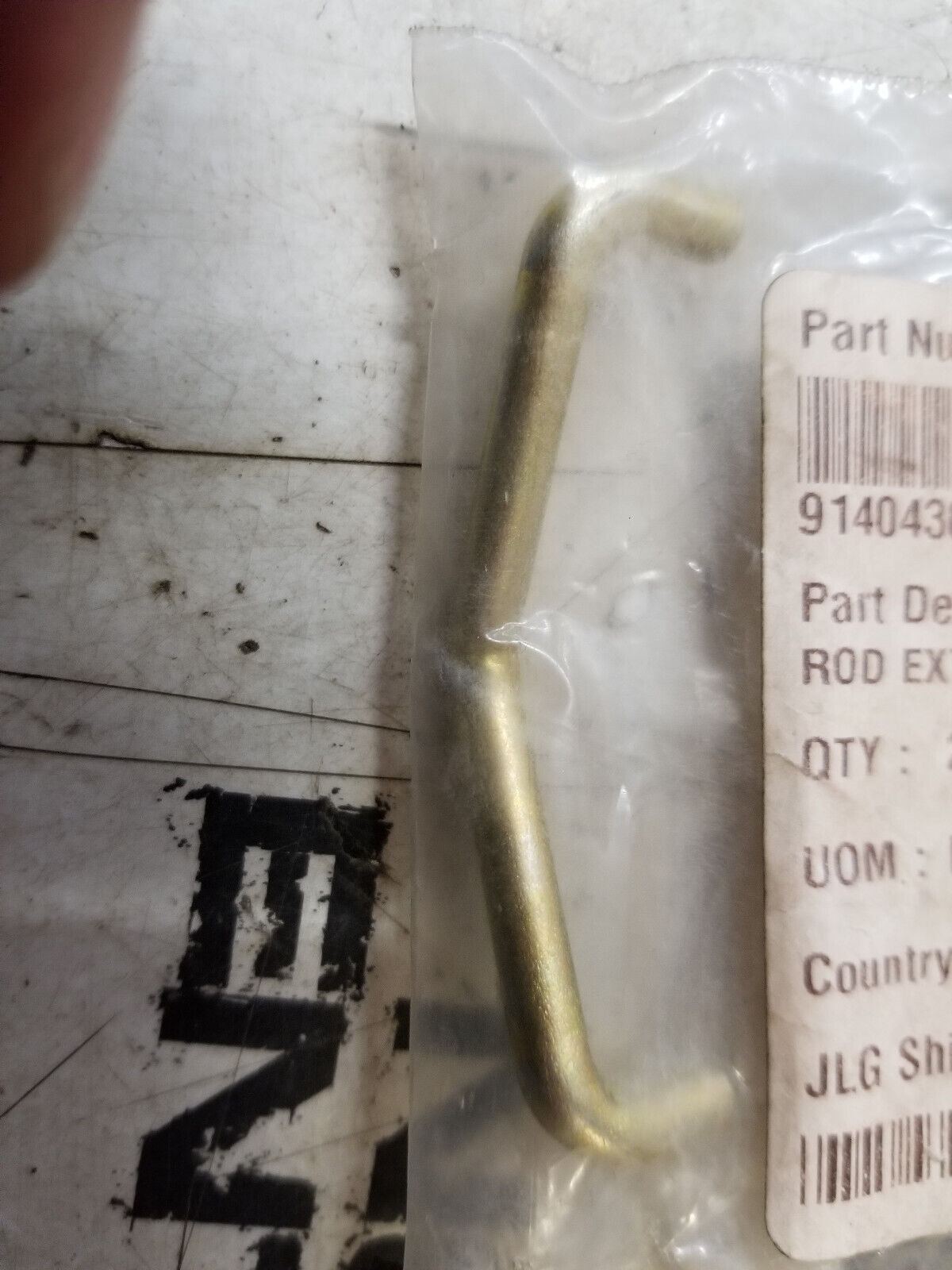 JLG Part # 91404309 - ROD EXT. RELEASE