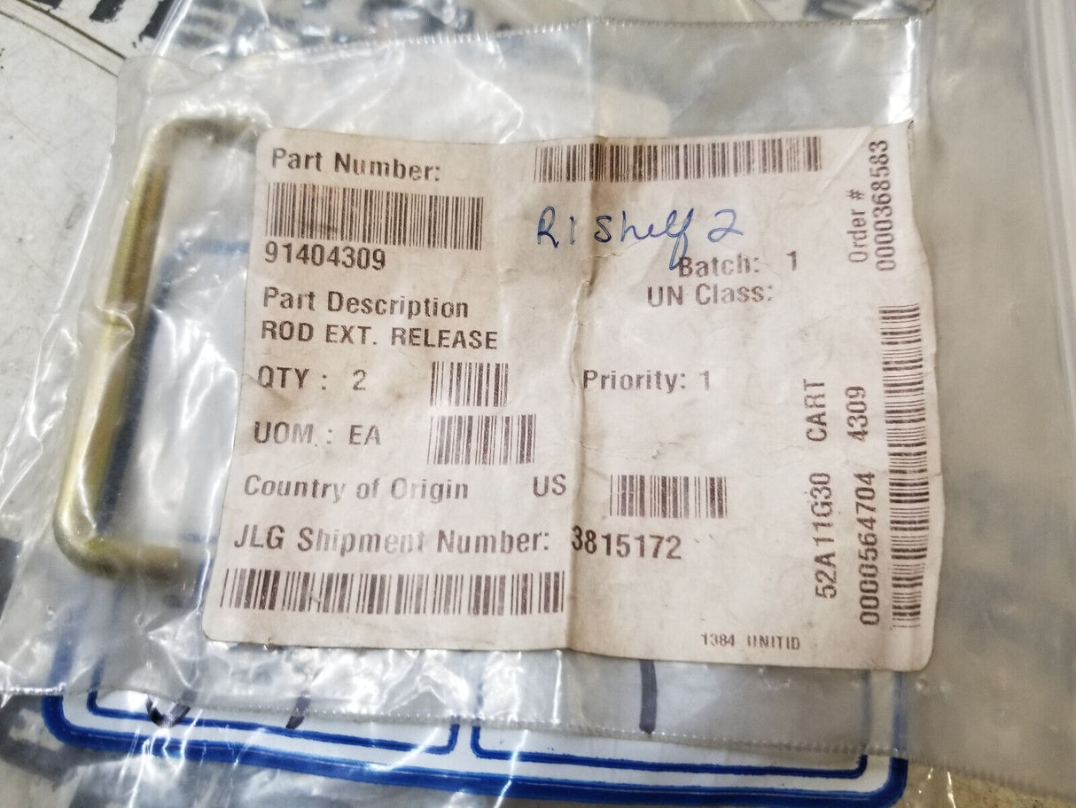 JLG Part # 91404309 - ROD EXT. RELEASE