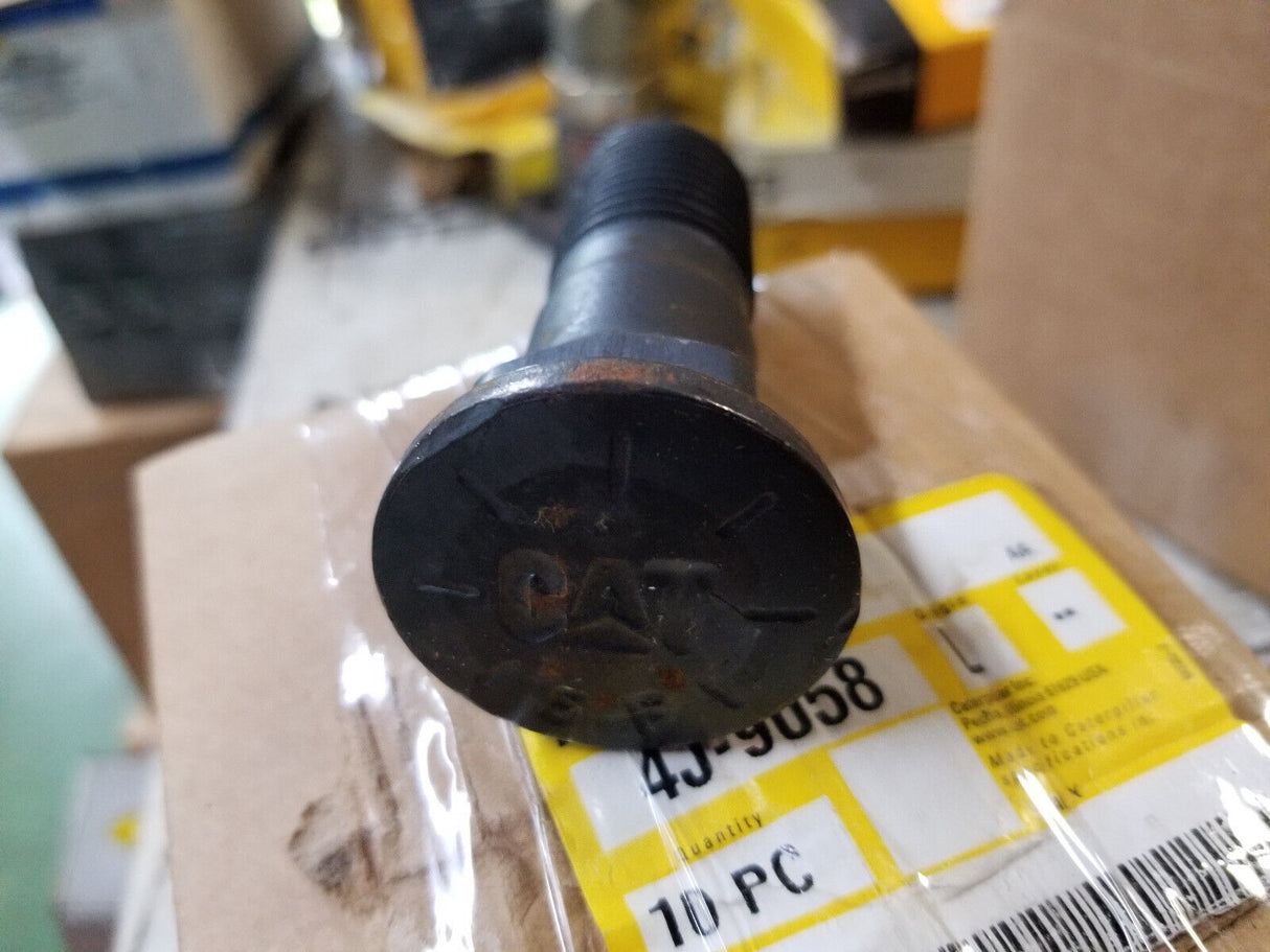 Genuine Caterpillar CAT 4J-9058 BOX OF 10 PLOW BOLTS 4J9058 1 - 8 x 3