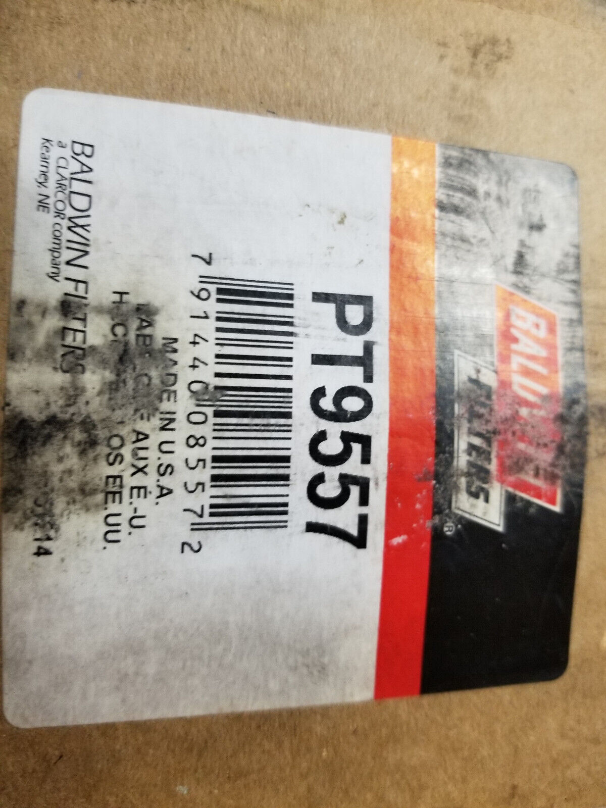 PT9557 BALDWIN HYDRAULIC FILTER ELEMENT