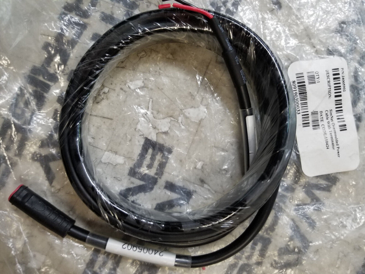 Simrad - Simnet 24005902 - Power Cable - Red 5 Pin Plug w/ Cut end - 6.6ft (2m)