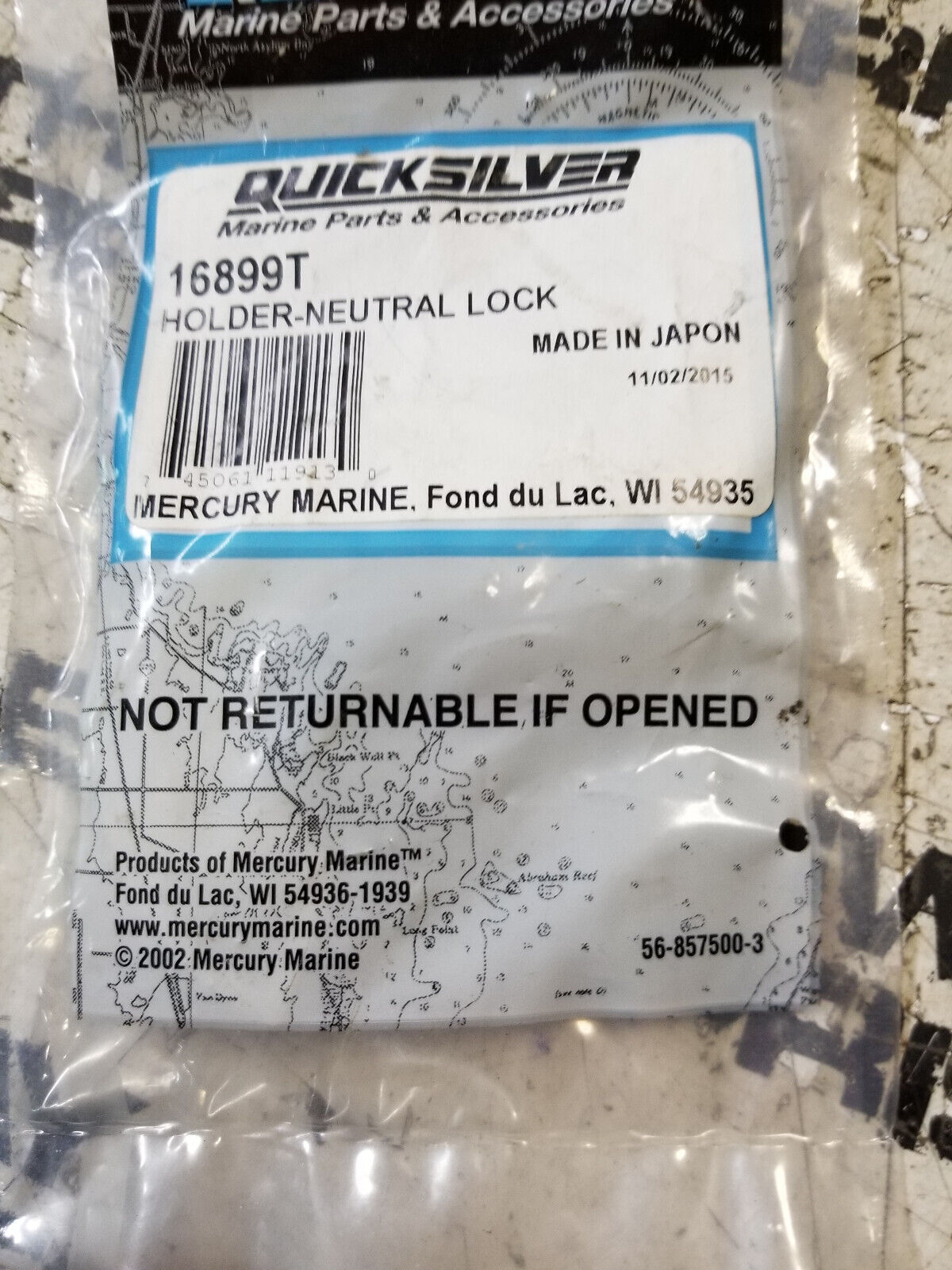 MERCURY QUICKSILVER 16899T NEUTRAL LOCK HOLDER