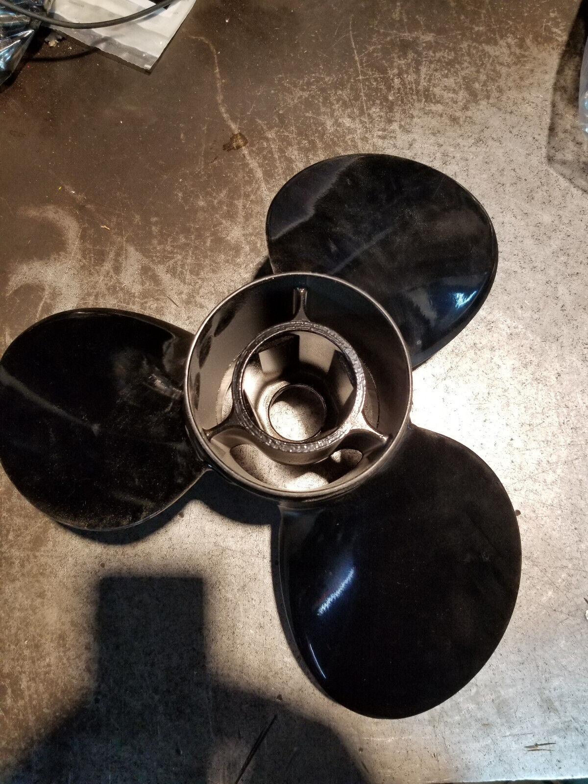 78116A45-15P Mercury 48-78116A45 15.25" x 15" Black Max Aluminum Propeller