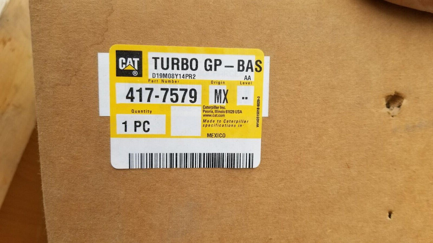 Caterpillar 417-7579 Turbo GP-BAS - CAT Turbocharger, Improves Engine Efficiency