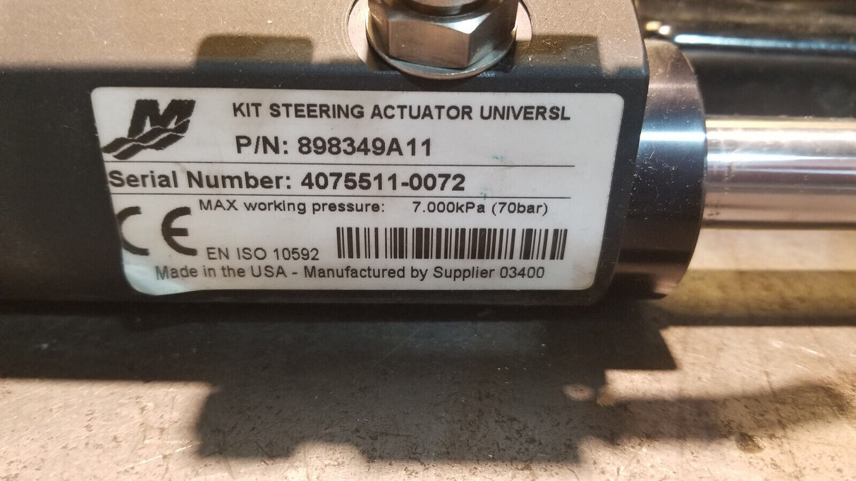 MERCURY QUIKCSILVER STEERING ACTUATOR KIT 898349A11 MARINE BOAT
