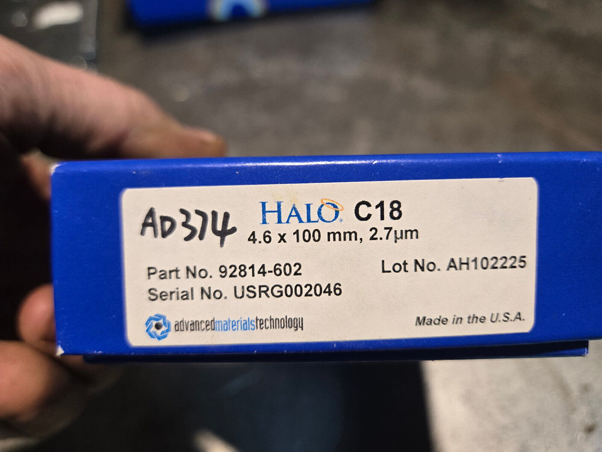 HALO C18 4.6 X 100 MM, 2.7um COLUMN PART NO: 92814-602