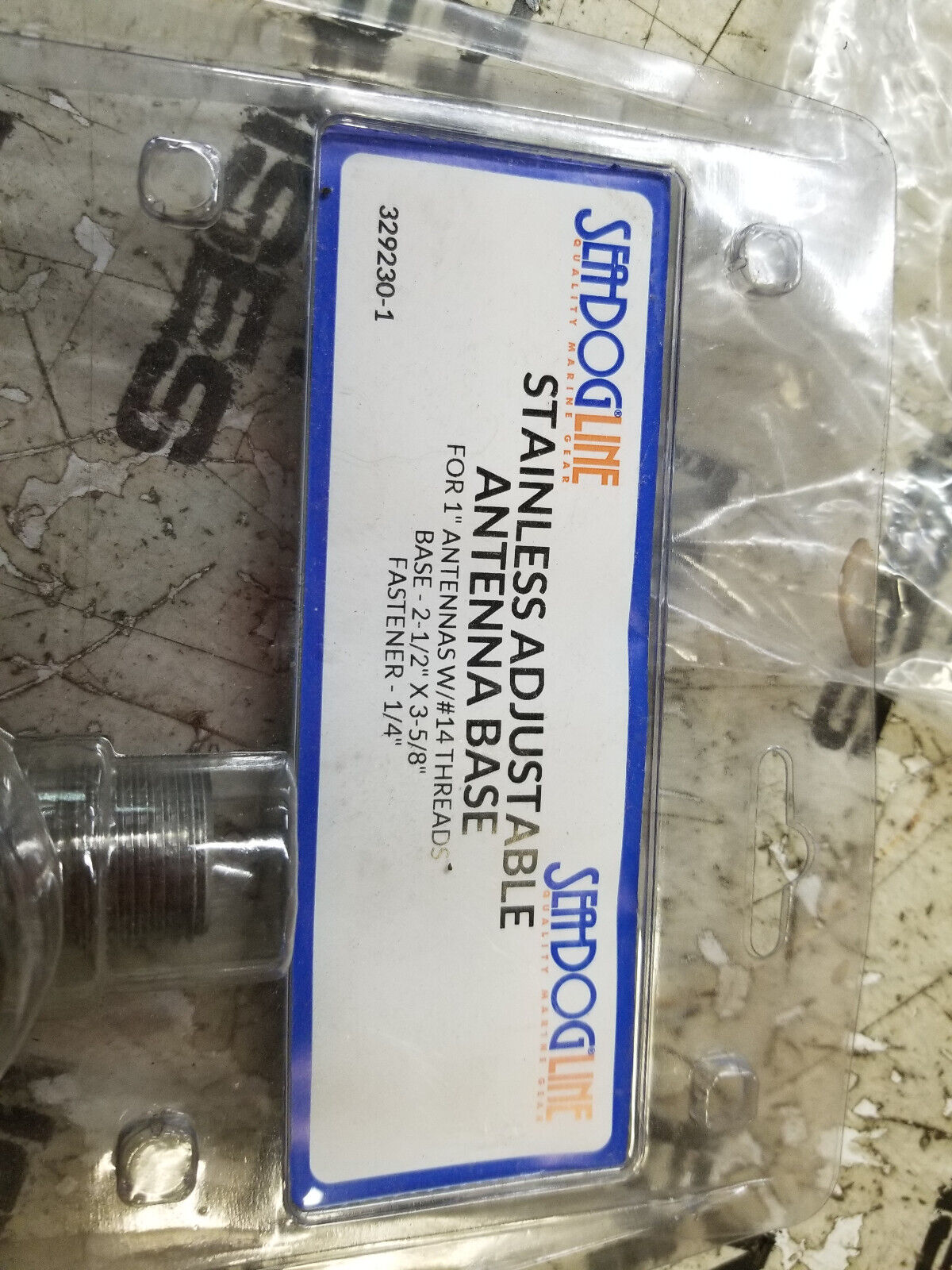 Sea Dog 329230 Stainless Steel Adjustable Antenna Base