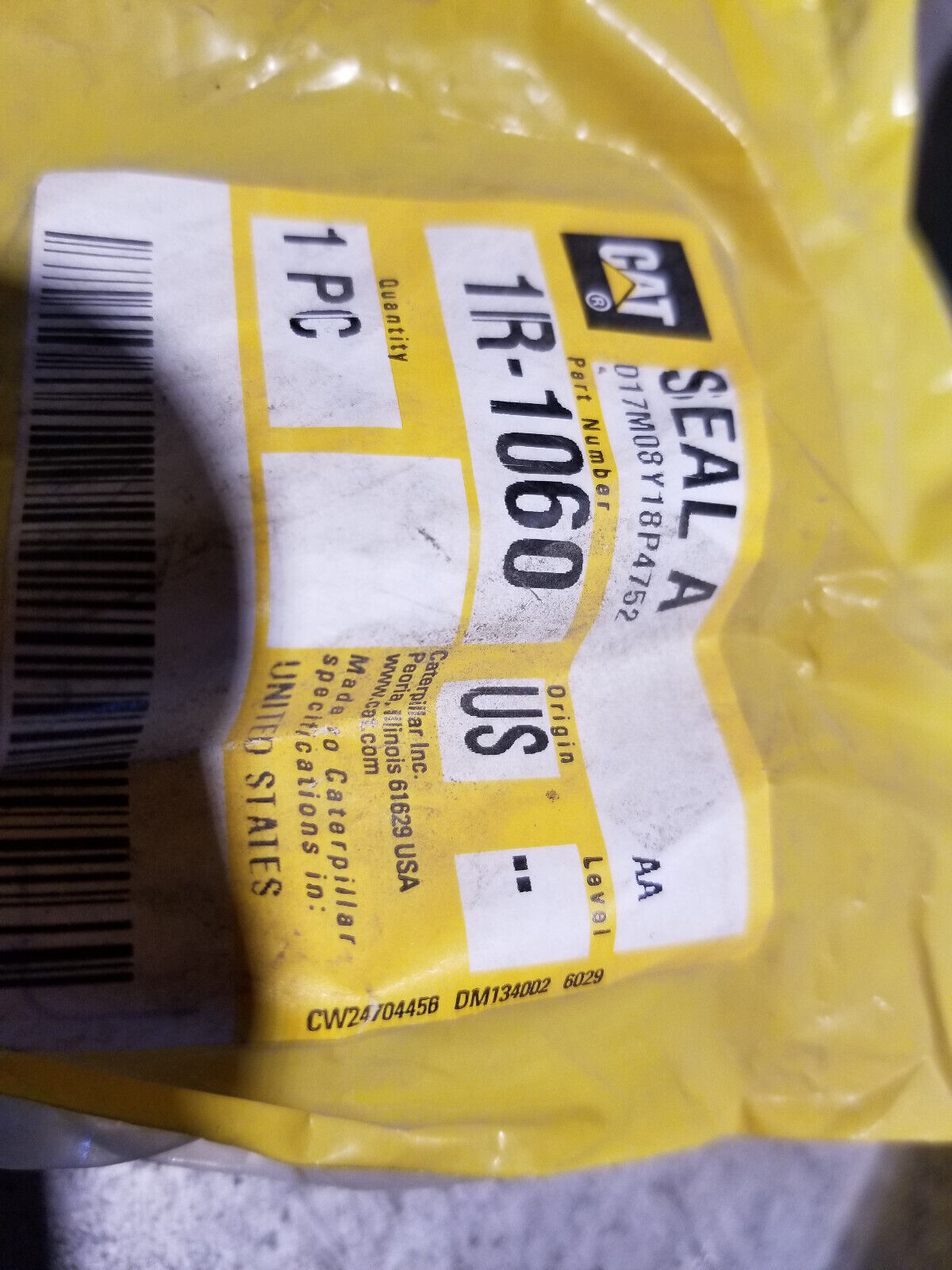 1R-1060 Caterpillar 160mm Loader Boom Pin Seal 1R1060