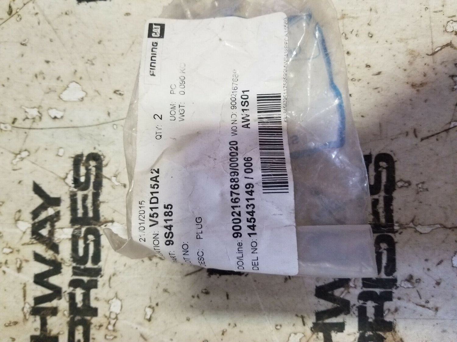 9s-4185 CATERPILLAR PLUG