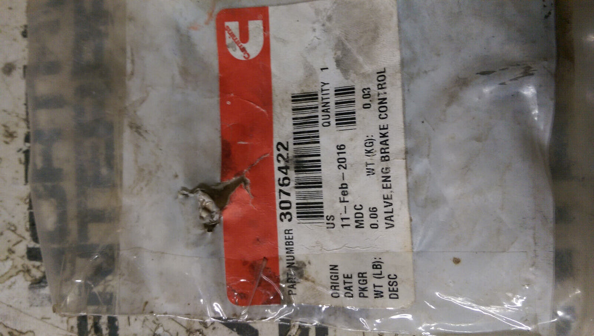 3076422 CUMMINS BRAKE CONTROL VALVE
