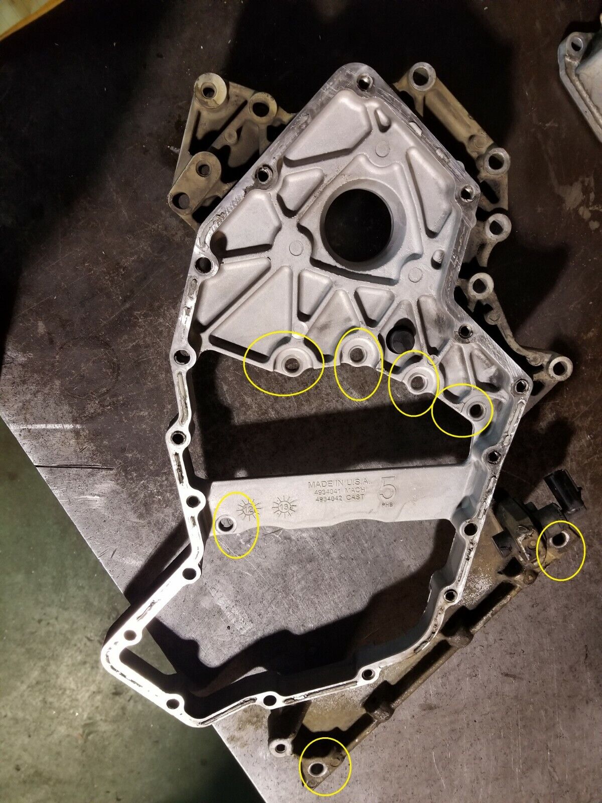 6.7L Cummins timing gear housing bolts