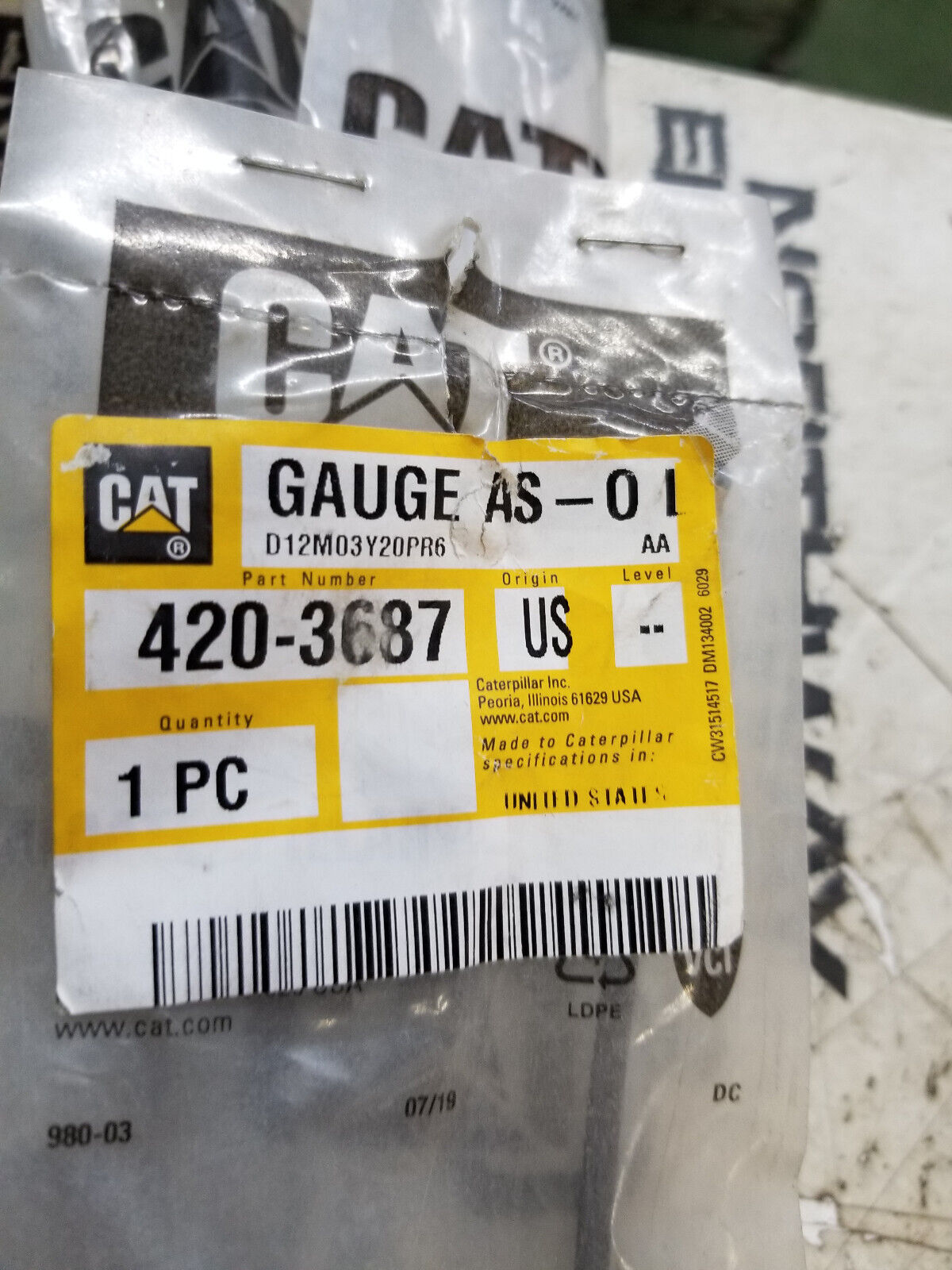 420-3687: Oil Level Gauge (Dipstick) 4203687