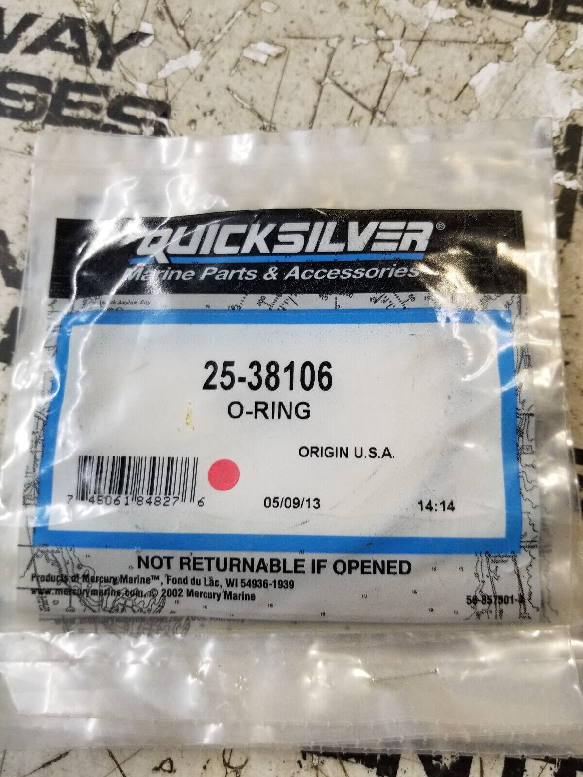 LOT OF 5PC - Mercury - Mercruiser 25-38106 O Ring ORING