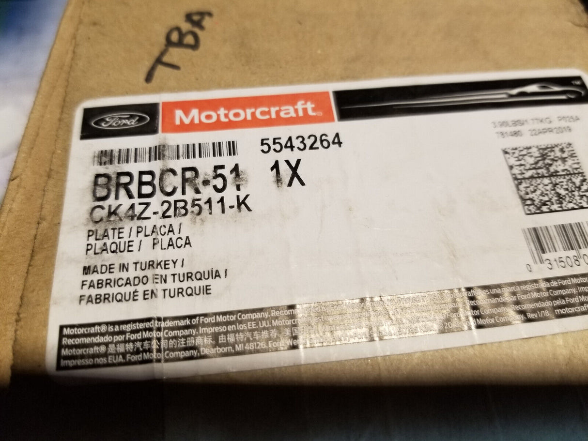 BRBCR51 Motorcraft Brake Caliper Bracket Rear Driver Left Side Hand CK4Z-2B511-K