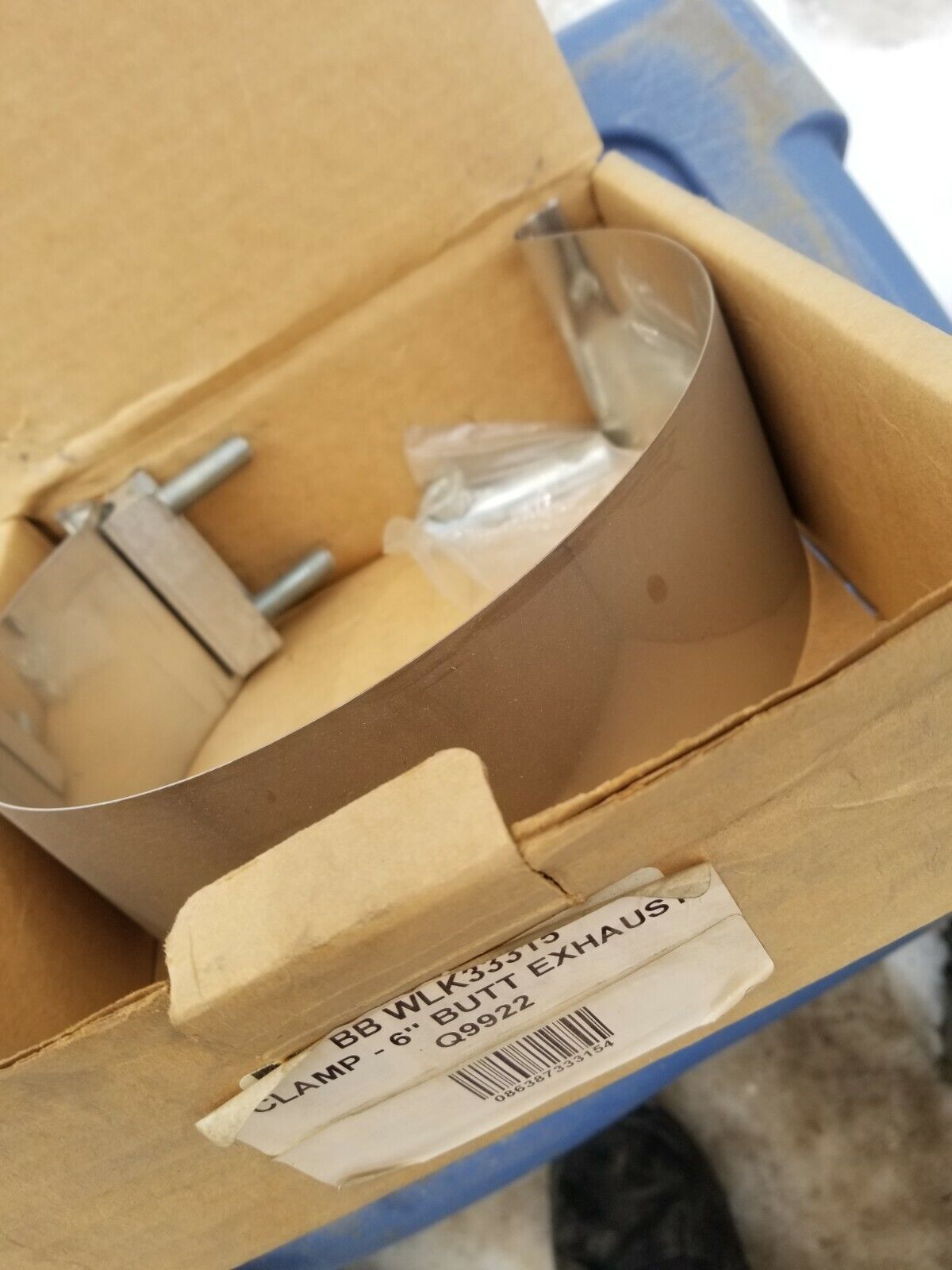 BB WLK33315 CLAMP - 6" BUTT EXHAUST Q9922
