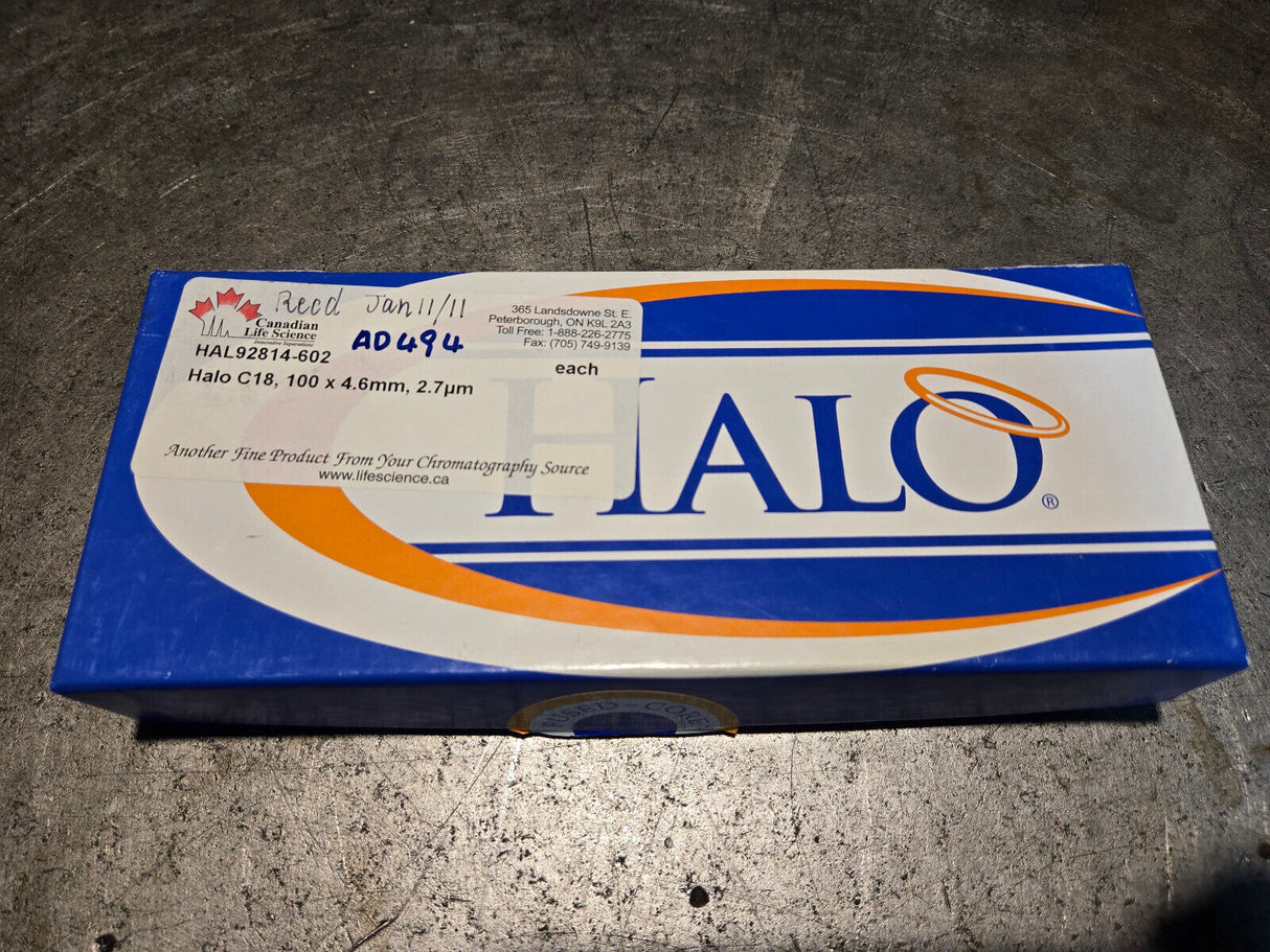 HALO C18 4.6 X 100 MM, 2.7um COLUMN PART NO: 92814-602