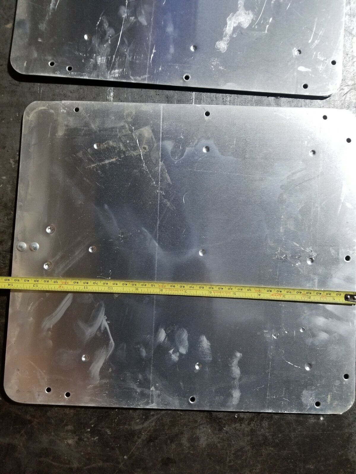 TRUCK HAZARD PLACARD SIGN HOLDER ALUMINUM 2PC SQUARE