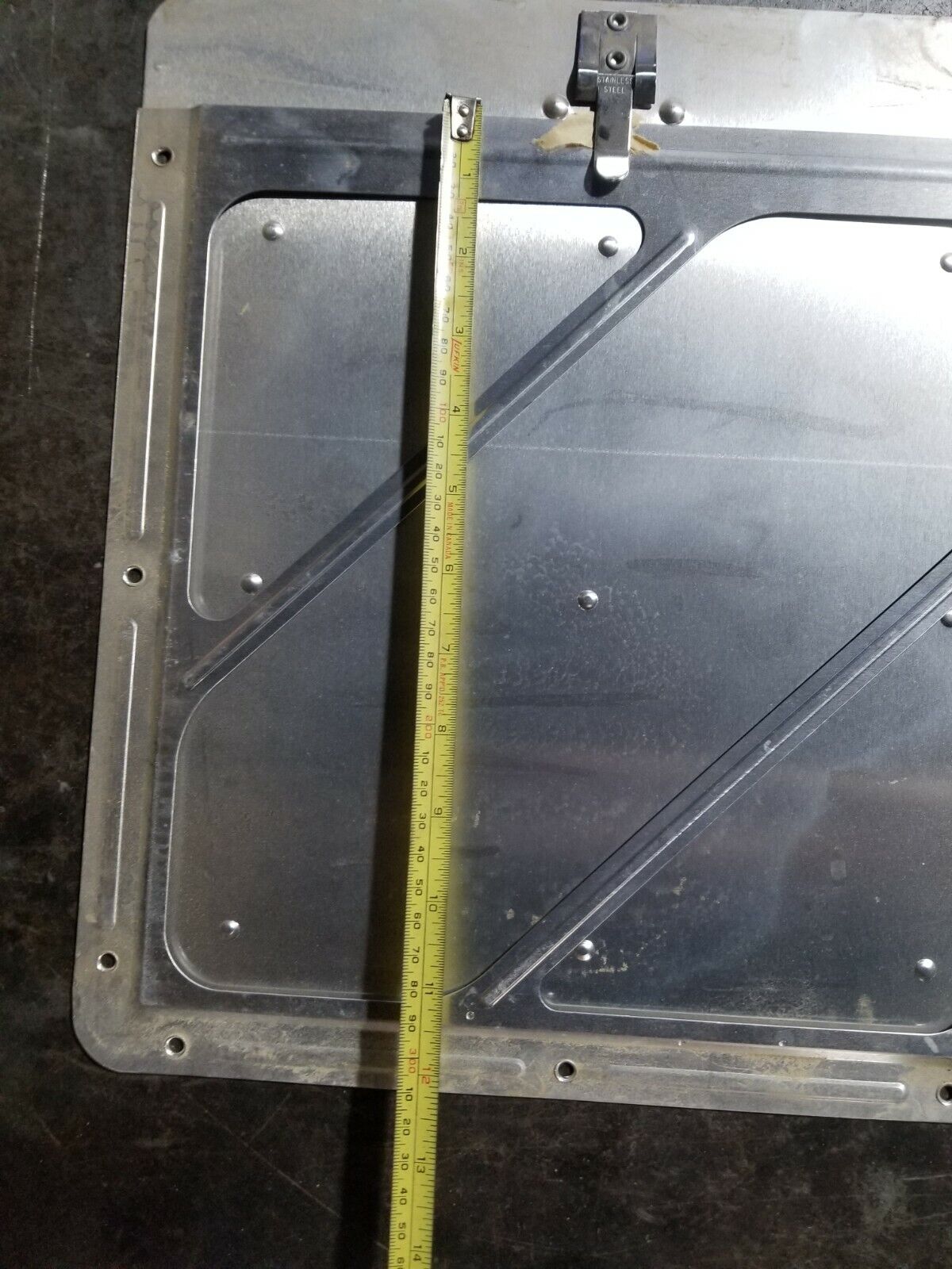 TRUCK HAZARD PLACARD SIGN HOLDER ALUMINUM 2PC SQUARE