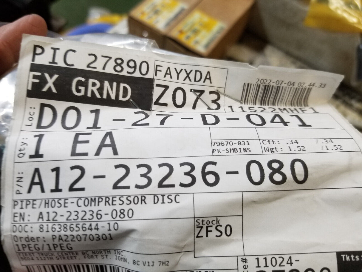 A12-23236-080 Pipe/Hose FOR Freightliner