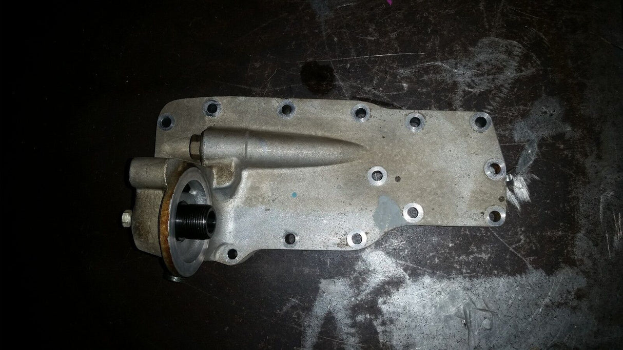 2011 CUMMINS 6.7L 6.7 OIL FILTER HOUSING OIL COOLER ADAPTER 5285028