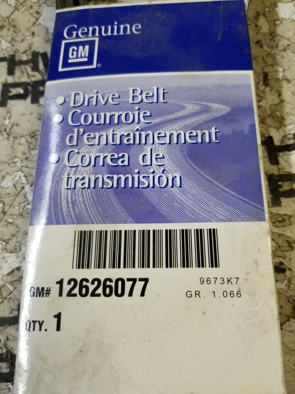 12626077 AC DELCO BELT