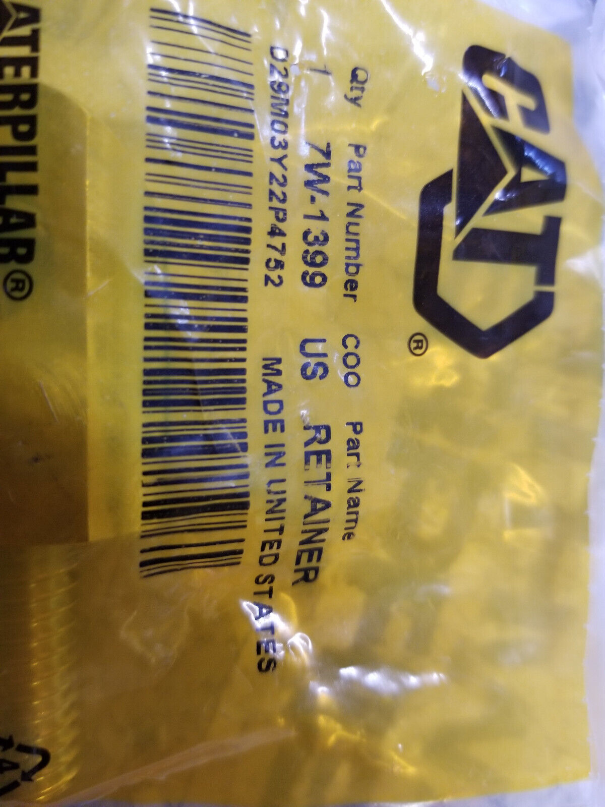 7W-1399 CAT Spring Retainer 7W1399