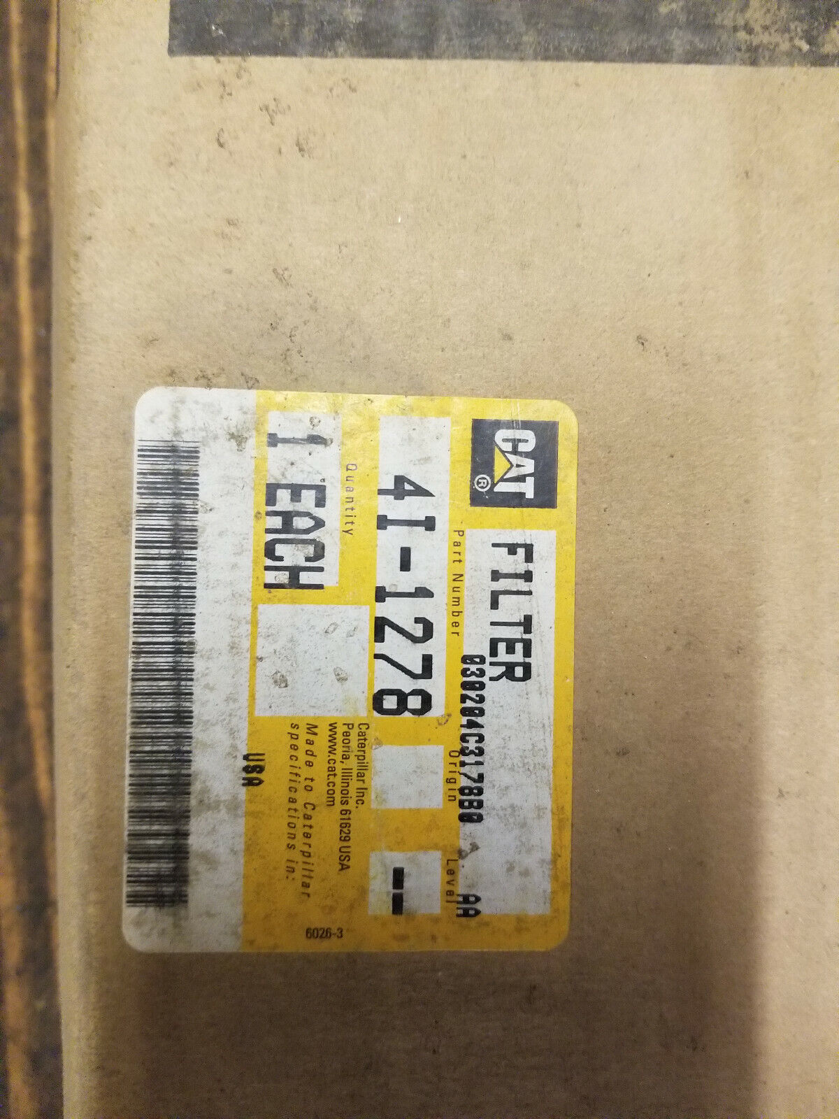 Caterpillar CAT 4I-1278 Standard Efficiency Cabin Air Filter