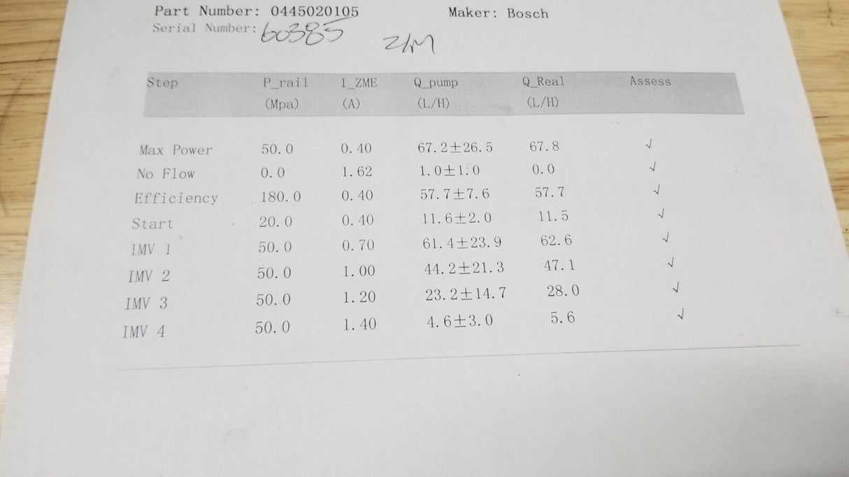 0445020105 06-10 6.6L DURAMAX LBZ LMM FLOW TESTED DIESEL INJECTION PUMP