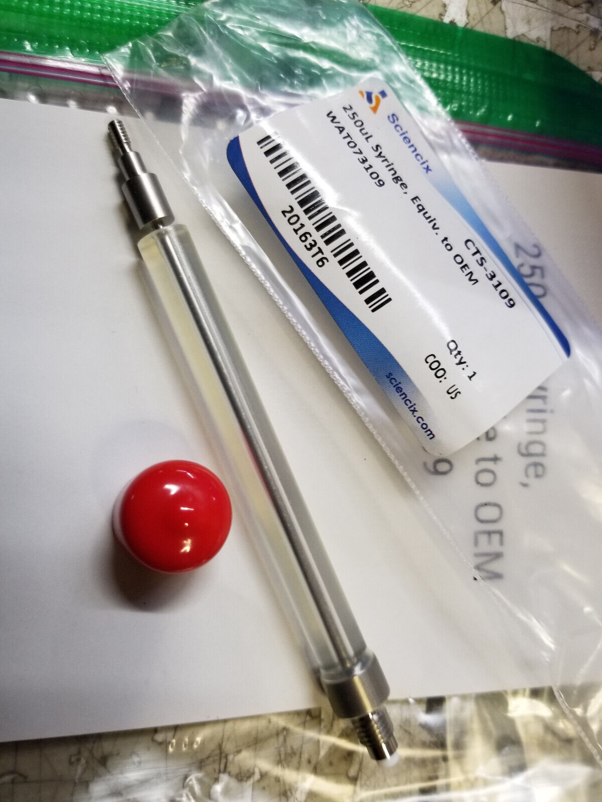 WAT073109 SCIENCIX HPLC Syringe 250 L