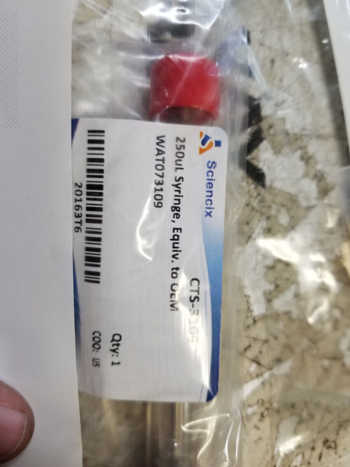 WAT073109 SCIENCIX HPLC Syringe 250 L