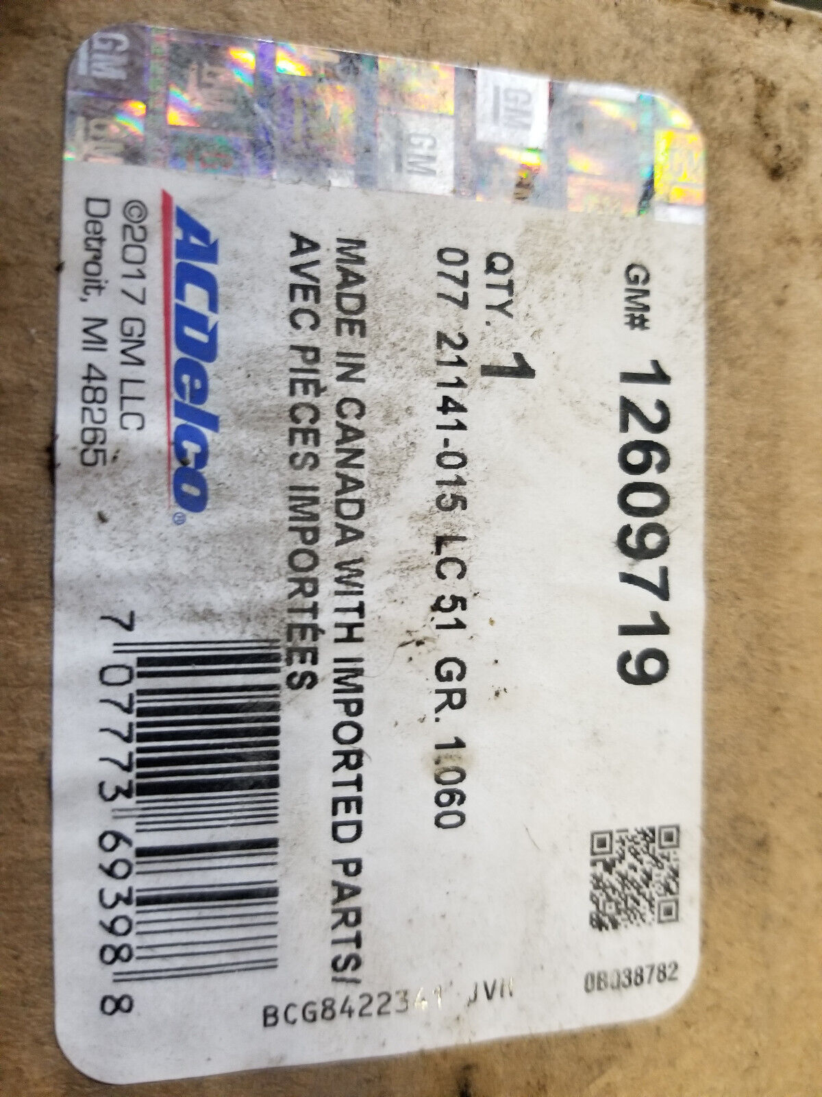 12609719 Genuine GM OEM BELT TENSIONER ASSEMBLY