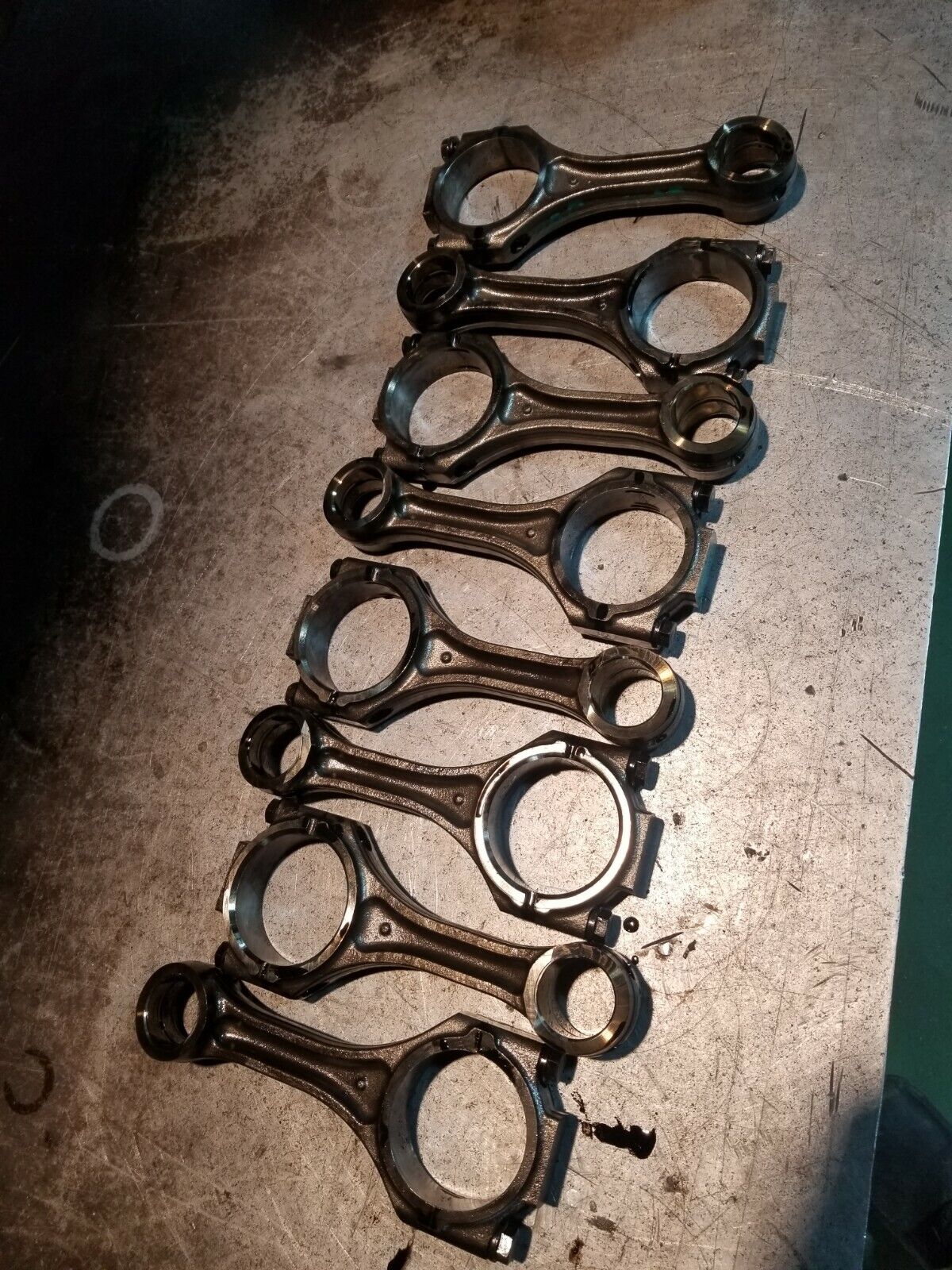 07-10 2007-2010 DURAMAX 6.6 6.6L LBZ LMM ENGINE CONNECTING ROD SET 97352631