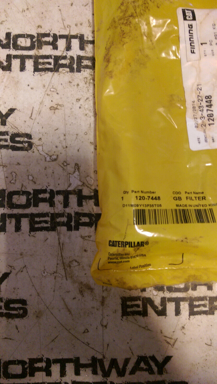 CATERPILLAR 120-7448 1207448 FILTER