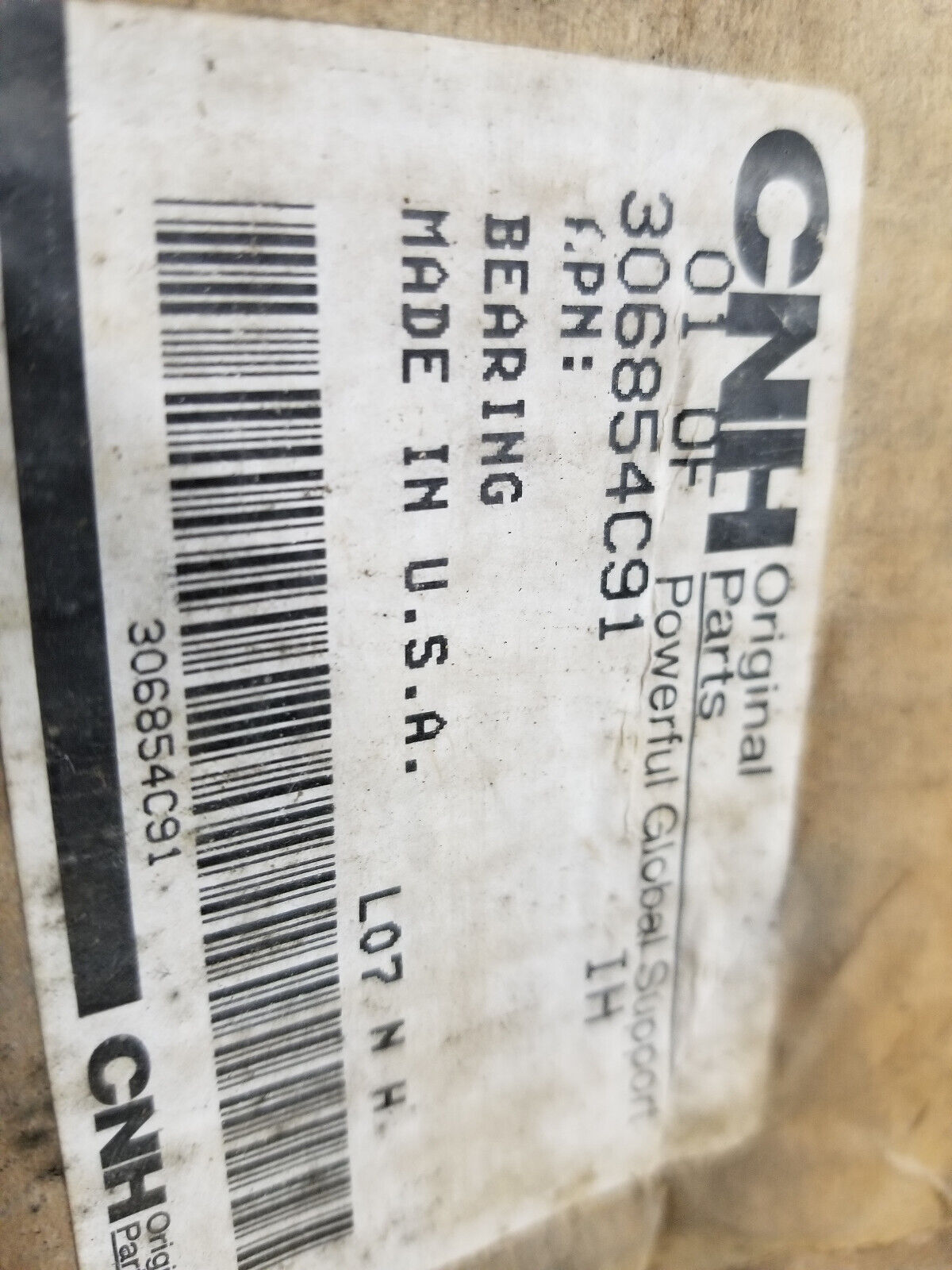 CASE CNH 306854C91 BEARING