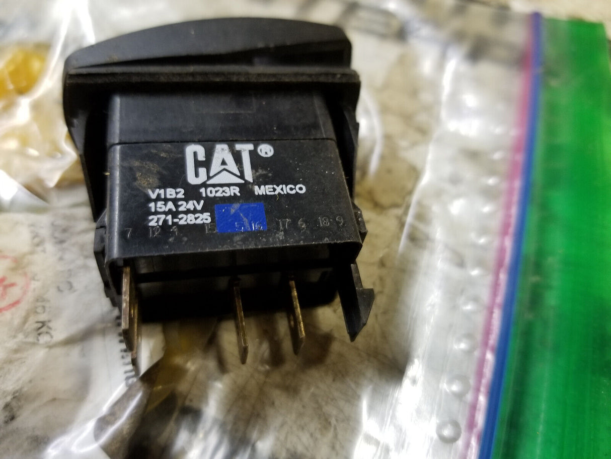 OEM CATERPILLAR 271-2825 Two Pole Air Conditioner Rocker Switch 2712825