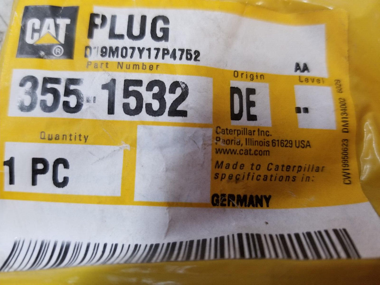 355-1532 PLUG 3551532 772G 775G 773F 770G 772G OEM 775G LRC D10R 775G OEM 772 77