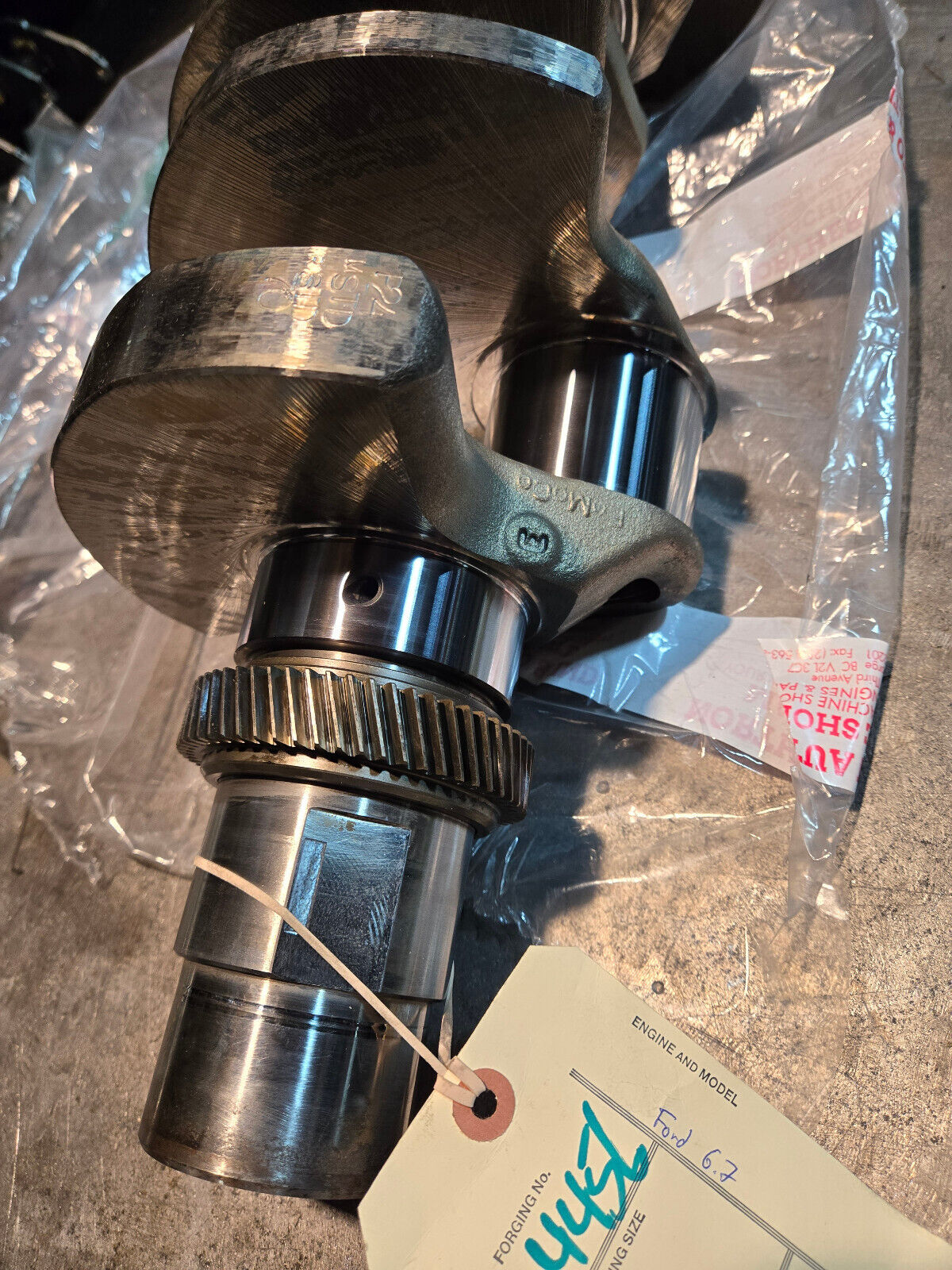 2011-2015 Ford 6.7 Powerstroke Diesel Crankshaft SONOFLUXED POLISHED STANDARD