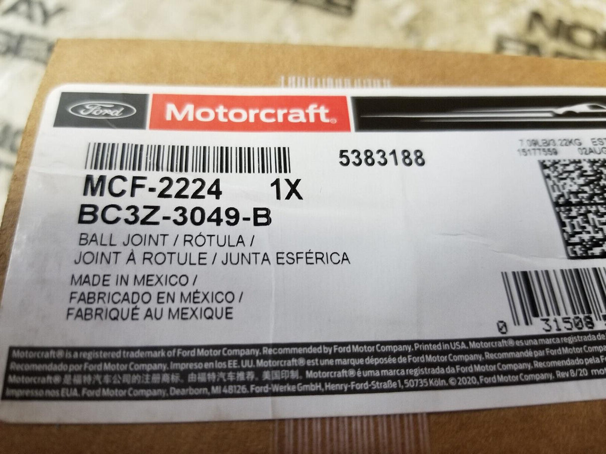 FORD MOTOCRAFT BC3Z-3049-B BALL JOINT MCF-2224