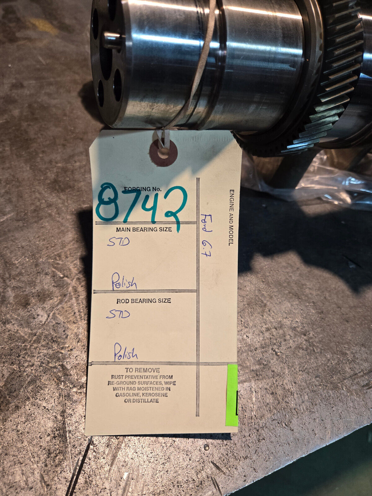 2011-2015 Ford 6.7 Powerstroke Diesel Crankshaft SONOFLUXED POLISHED STANDARD
