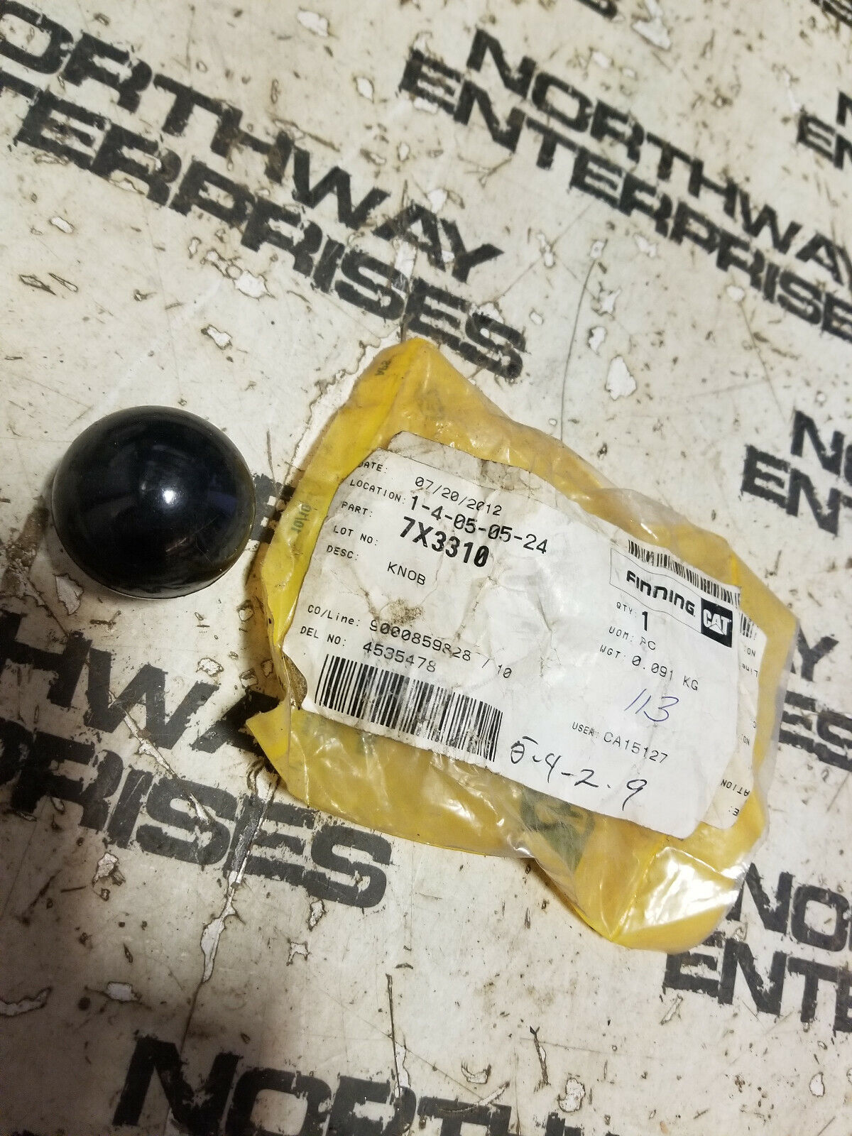 7X-3310 CATERPILLAR KNOB