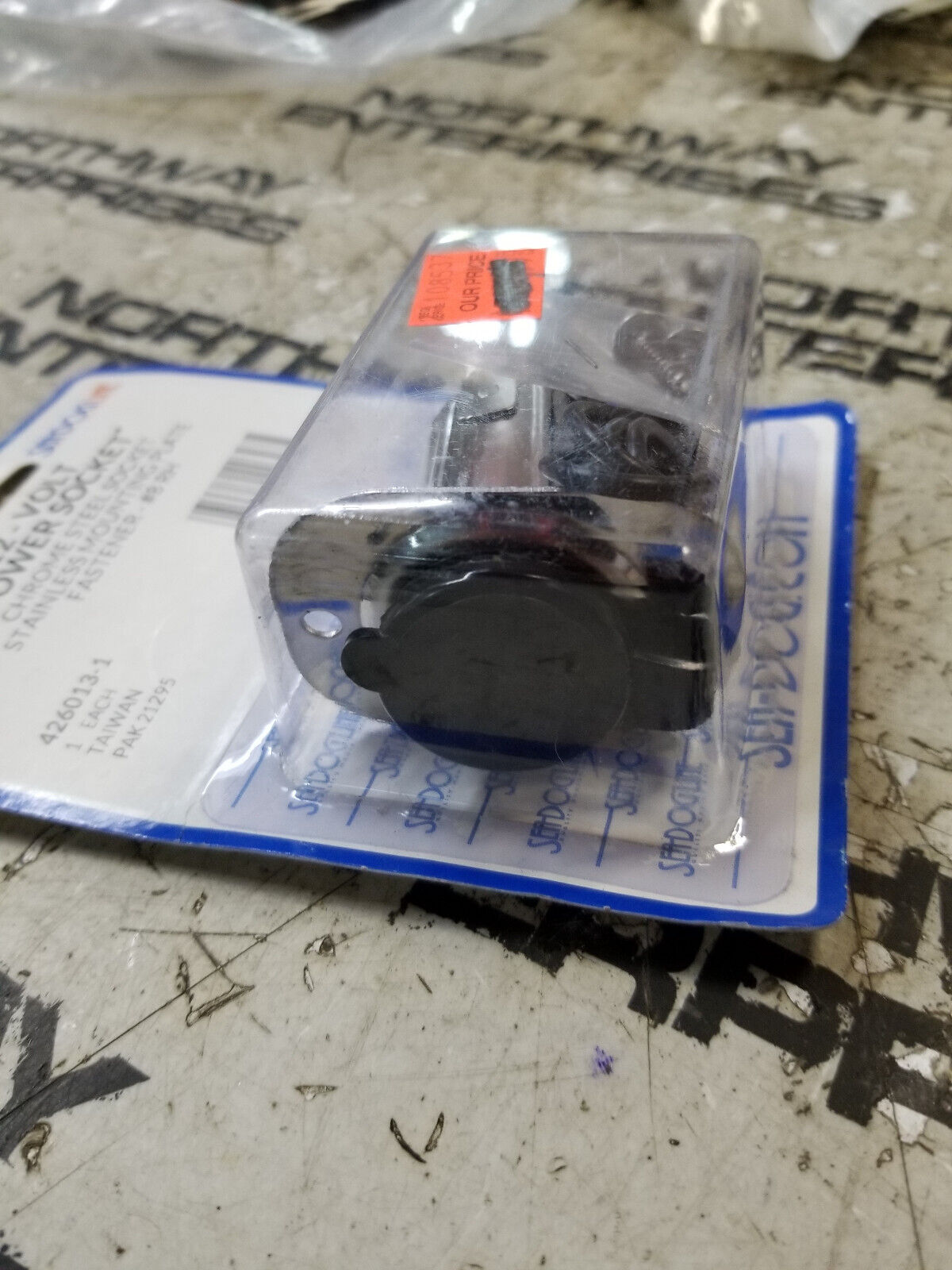 SeaDog Marine Power Socket & Cap 12 Volt Chrome Plated Steel Socket - 426013-1