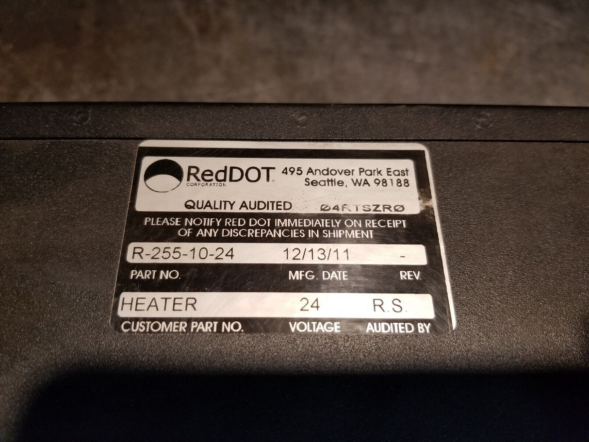 Reddot Heater Unit 24v Double Fan - Rear Exit Connections R-255 R-255-10-24P