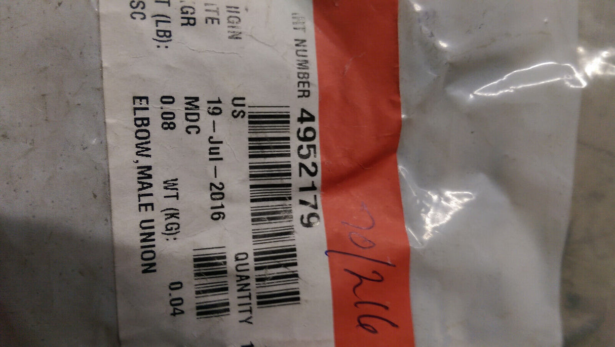 4952179 CUMMINS UNION ELBOW