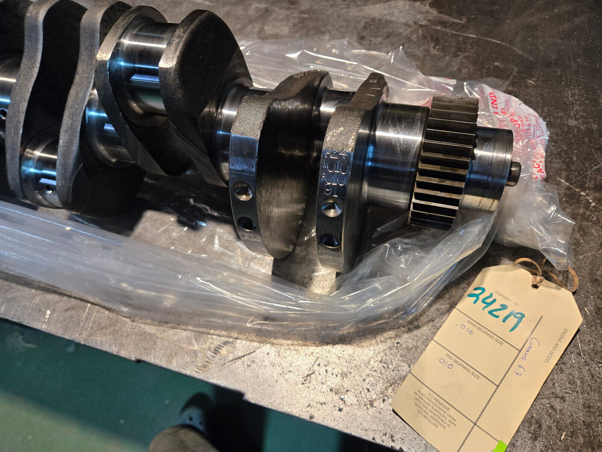 REMAN CUMMINS 6.7L CRANKSHAFT 4935689 POLISHED .010 SONOFLUXED COMPLETE W GEAR