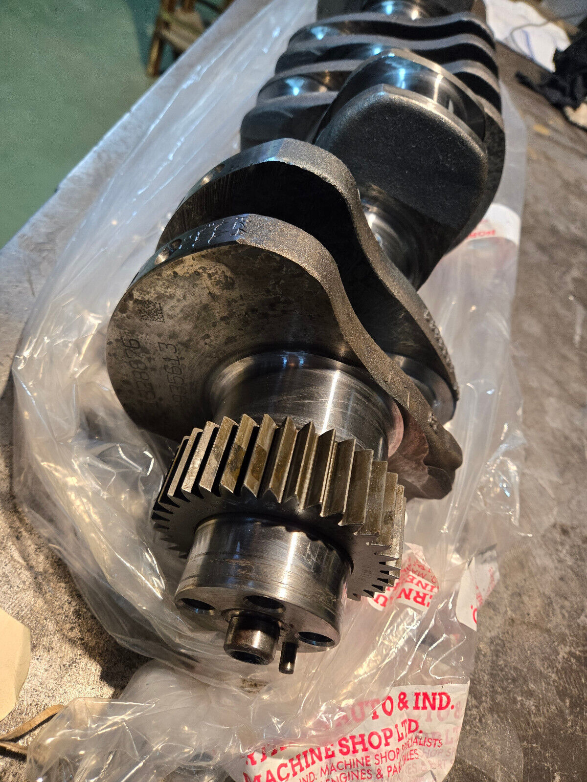 REMAN CUMMINS 6.7L CRANKSHAFT 4935689 POLISHED .010 SONOFLUXED COMPLETE W GEAR