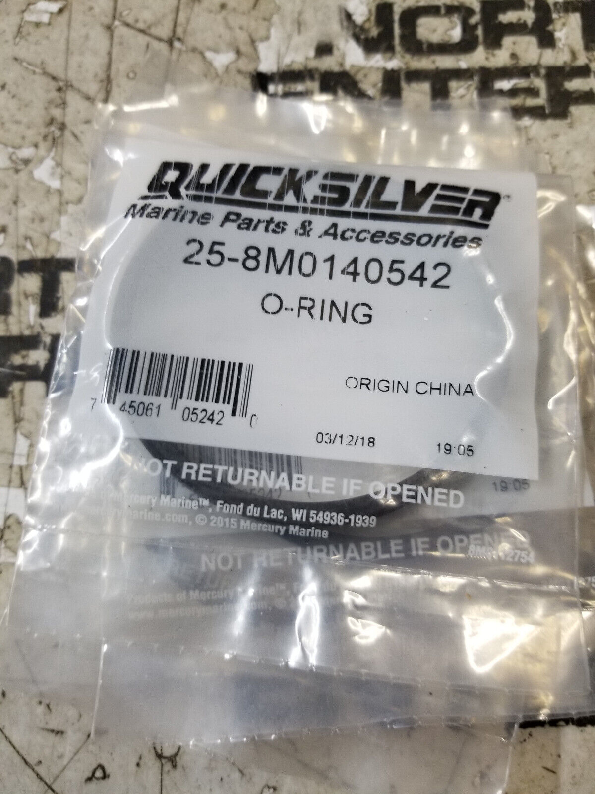 25-8M0140542 MERCURY ORING O-RING 8M0140542