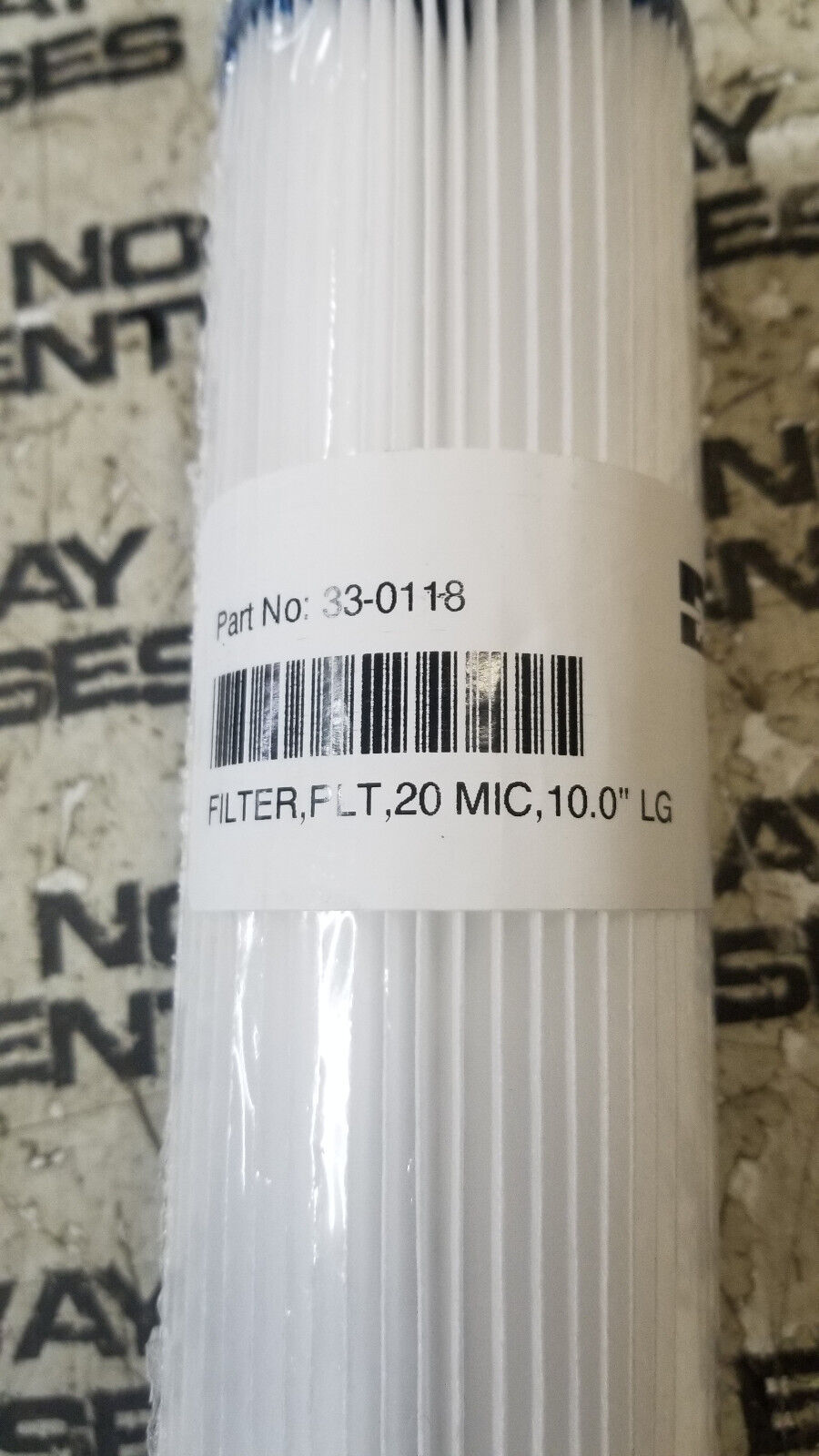 PARKER 20 Micron Parker Village Marine Tec Pleated Water Filter, 33-0118